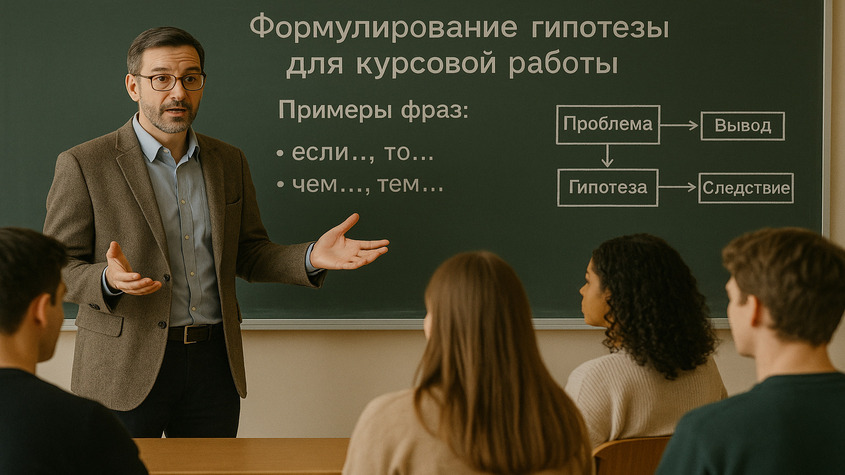 гипотезы в курсовой